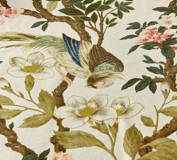 Nola Print Cotton/Linen Table Throw