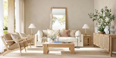 Palmetto Travertine Living Room