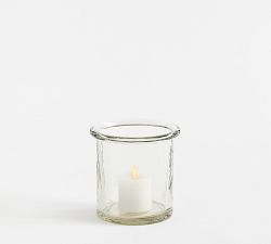 Arden Hammered Glass Hurricane Candle Holder