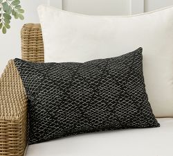 Margot Diamond Outdoor Performance Lumbar Pillow