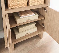 Portola Open Bookcase with Doors (33&quot;-66&quot;)