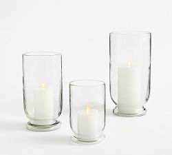 Recycled Glass Hurricane Candle Holder