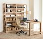 Pacific Peninsula Desk with 68" Bookcase Suite