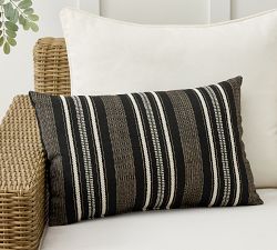 Celine Striped Outdoor Performance Lumbar Pillow