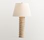 Delilah Stacked Wood Table Lamp (30")