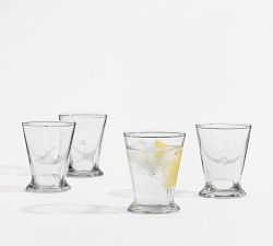 Embossed Stag Cocktail Glasses