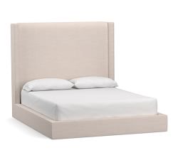 Harper Upholstered Non-Tufted Tall Platform Bed