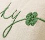Lucky You Embroidered Lumbar Pillow