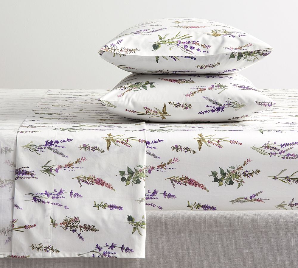 Monique Lhuillier Provence Percale Sheet Set - QUEEN SIZE