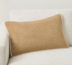 Open Box: Corded Lumbar Pillow Cover, 16" x 26" - Camel