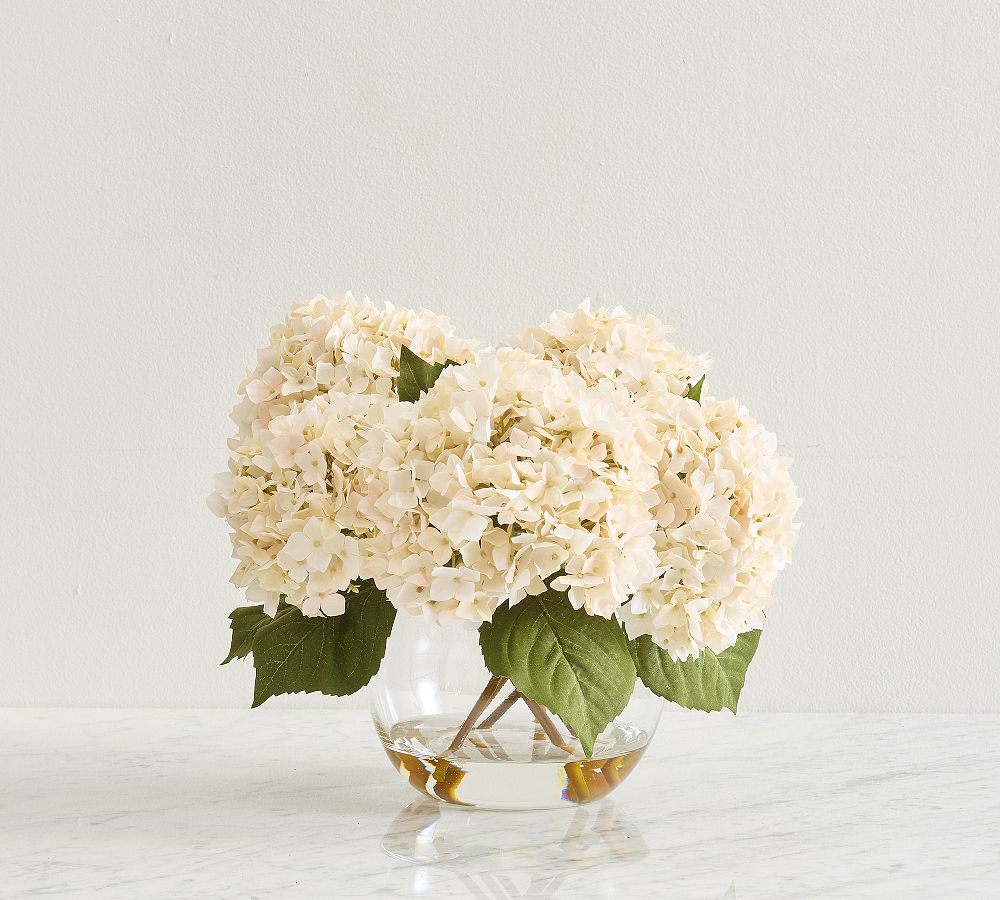 Faux Composed Hydrangeas