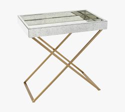 Broswell Rectangular Metal Folding Tray Table