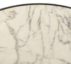 Darlyn Marble Round Outdoor End Table (22.5&quot;)