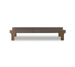 Mercy Teak Rectangular Outdoor Coffee Table (77")
