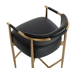 Marquette Faux Leather Stool