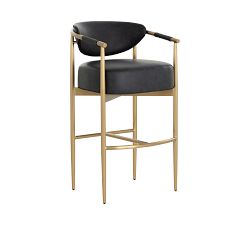 Marquette Faux Leather Stool