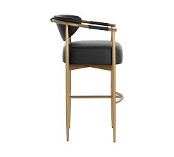 Marquette Faux Leather Stool