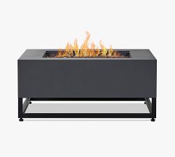 Aisha Steel Square Propane Fire Pit Table with Lid Cover (36")