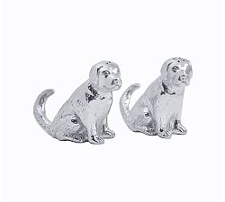 Dog Recycled Aluminum Salt &amp; Pepper Set