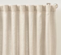 Custom Belgian Flax Linen Curtain - Flax