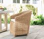 Huntington Wicker Slope-Arm Outdoor Dining Chair