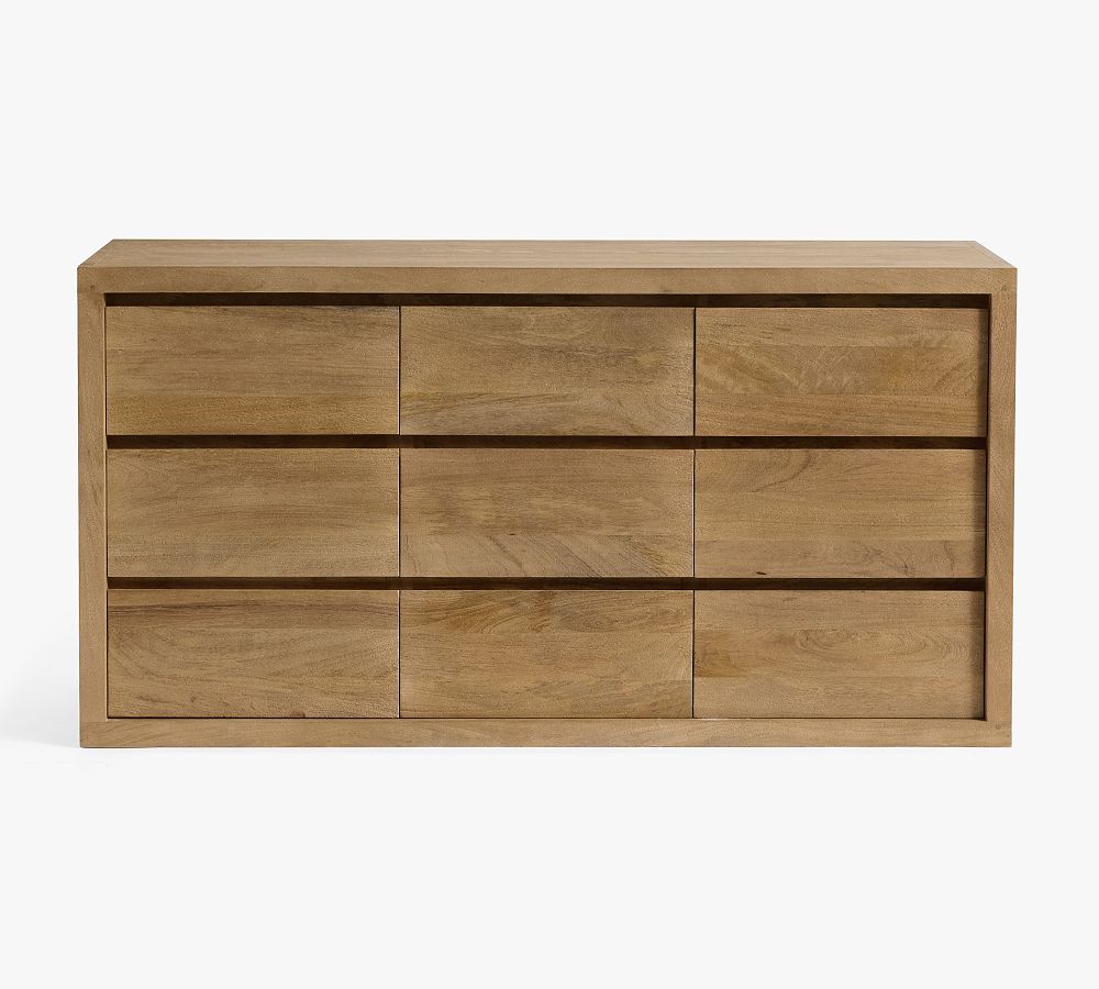 Open Box: Cayman 9-Drawer Dresser, 62" - Heirloom Wheat | Pottery Barn