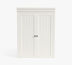 Open Box: Aubrey Modular Media Collection, Storage Cabinet Hutch, 36&quot;W x 48&quot;H - Dutch White