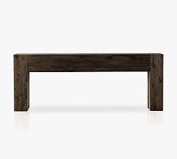 Open Box: Fia Console Table (86&quot;) - Ebony Rustic Wormwood Oak