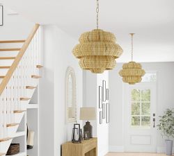 Hollace Rattan Chandelier (23")