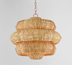 Hollace Rattan Chandelier (23")