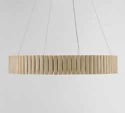 Rosalia Round Bamboo Chandelier (31&quot;)