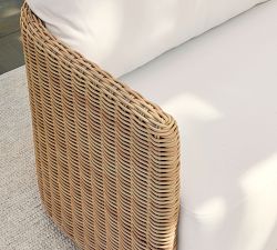 Huntington Wicker Curved Outdoor Sofa (73")