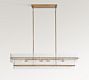 Mallory Crystal Linear Chandelier (40"-55")