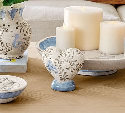 Bird Print Heart Object