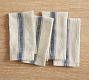 French Striped Organic Cotton Napkins - Set of 4