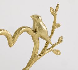 Brass Bird Heart Object
