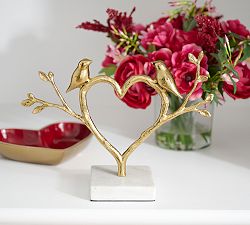 Brass Bird Heart Object
