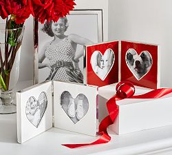 Enamel Heart Bifold Frames