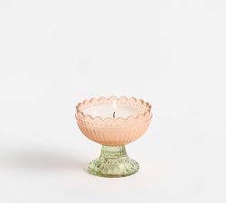 Fluted Flower Candle - Peony Blush 