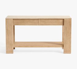 Open Box: Travertine Console Table, 54" - Fog