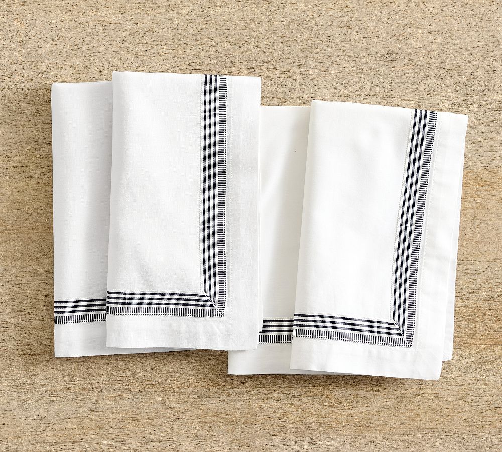 Brandon Maxwell Madison Grosgrain Napkins - Set of 4