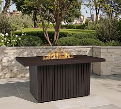 Everest Metal Rectangular Propane Fire Pit Table (52&quot;)