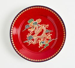 Lunar New Year Stoneware Salad Plates - Set of 4