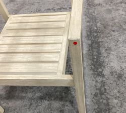 Open Box: Indio Coastal Mahogany Rope Stackable Outdoor Dining Armchair, Individual - Weathered Gray &amp; Oat Rope