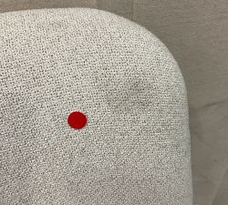 Open Box: Layton Grand Upholstered Dining Chair - Performance Boucle Oatmeal, Seadrift Legs