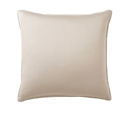 Open Box: Dream Brushed Organic Cotton Sham, Euro, Set of 3 - Yarn Dyed Flax