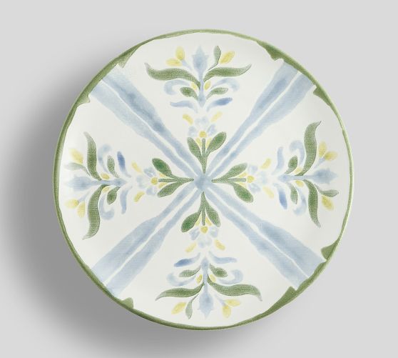 Chambray Tile Multi Stoneware Salad Plates - Set of 4