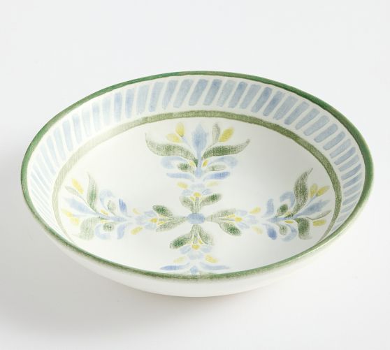 Chambray Tile Multi Stoneware Soup Bowls - Set of 4