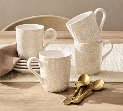 Elena Stoneware Mugs - Set of 4
