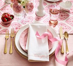 Heirloom Stoneware Scalloped Hearts Dip Bowls - Set of 4